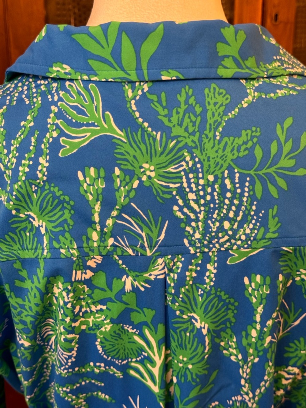 Lilly Pulitzer UPF 50+ Dress in “Briny Blue a Bit Salty” Print Sz L NWOT - Picture 7 of 13